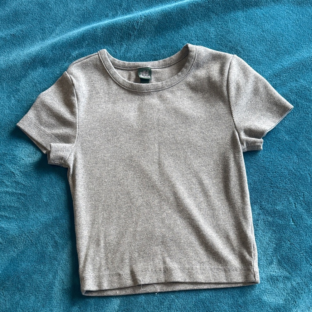 Wild Fable Gray Short Sleeve Tee